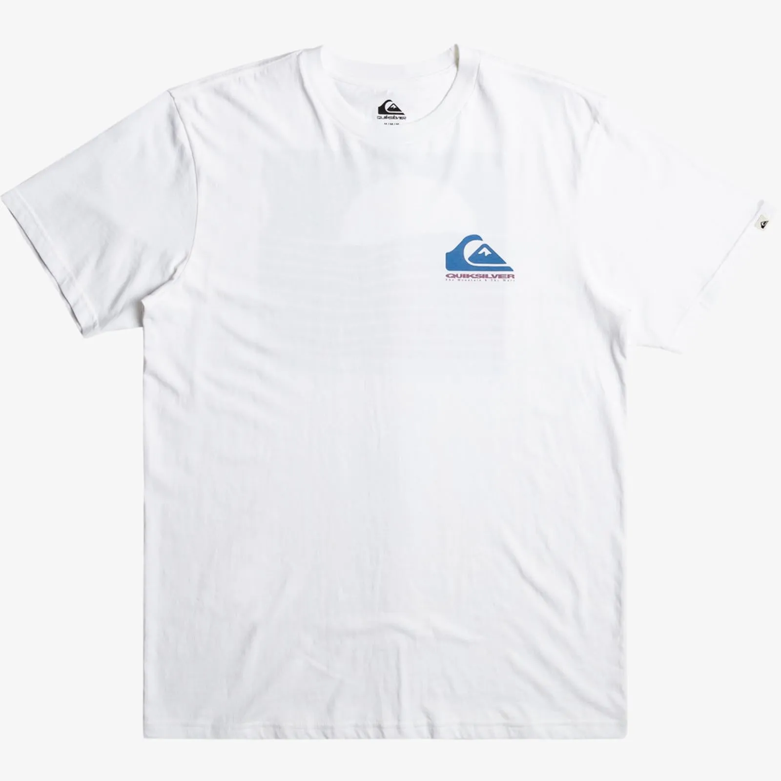 Quiksilver Mens Eye On Horizon Short Sleeve Cotton T-Shirt Top Tee Crew Neck Minimalist Collar