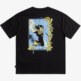 SolarReflectiveFinish Four Way Stretch Material Quiksilver Mens Grinderz T-Shirt Surf Surfing