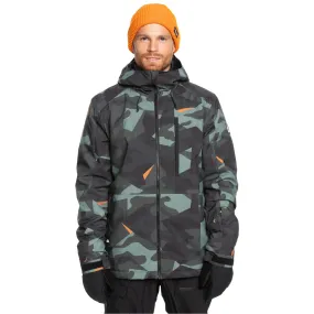 ReflectiveDetails Bonded Zippers Quiksilver Mens Mission Ski Jacket