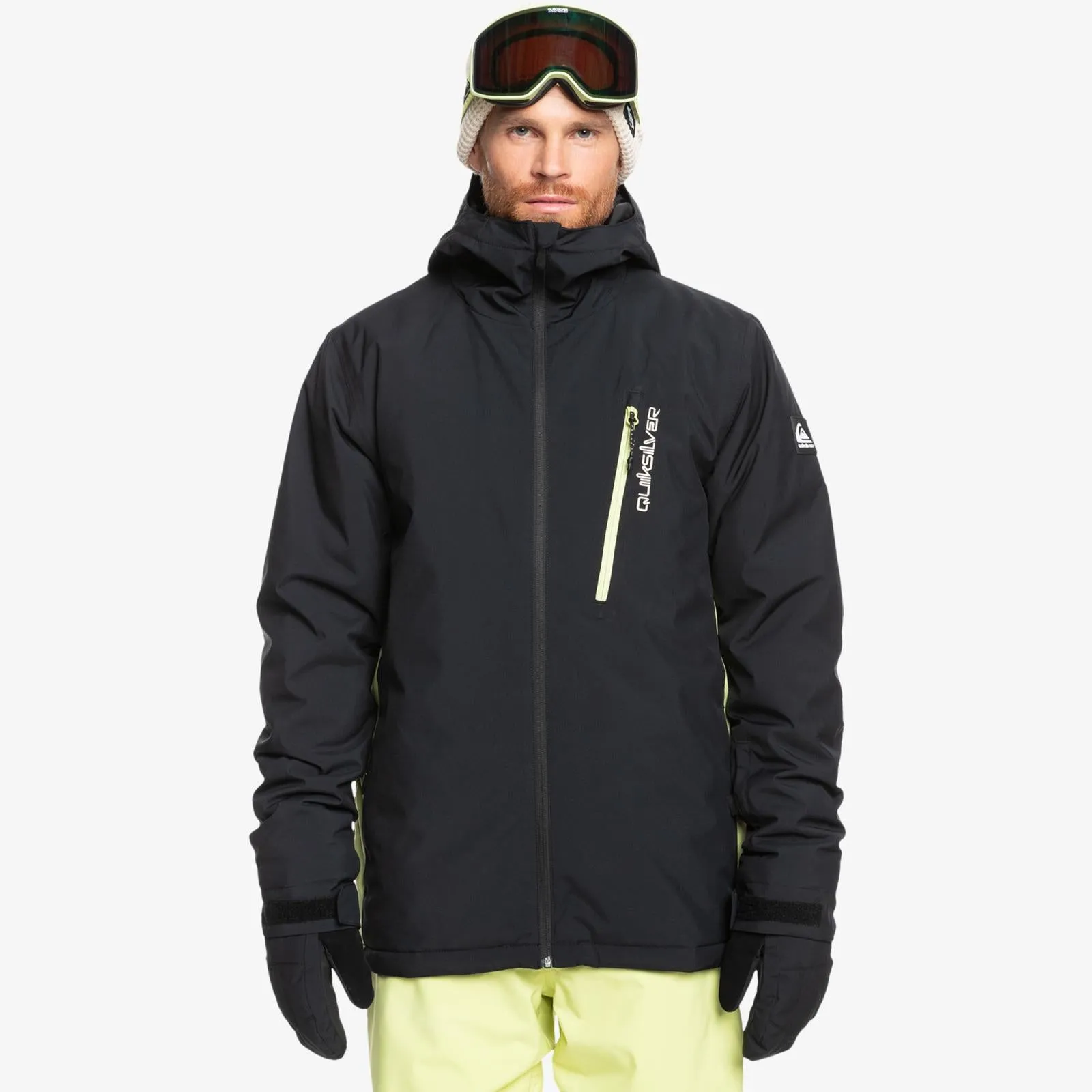 Anti Pilling Textile Quiksilver Mens Morton JK Ski Jacket