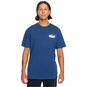 ReinforcedHem Quiksilver Mens Retro Link Graphic T-Shirt