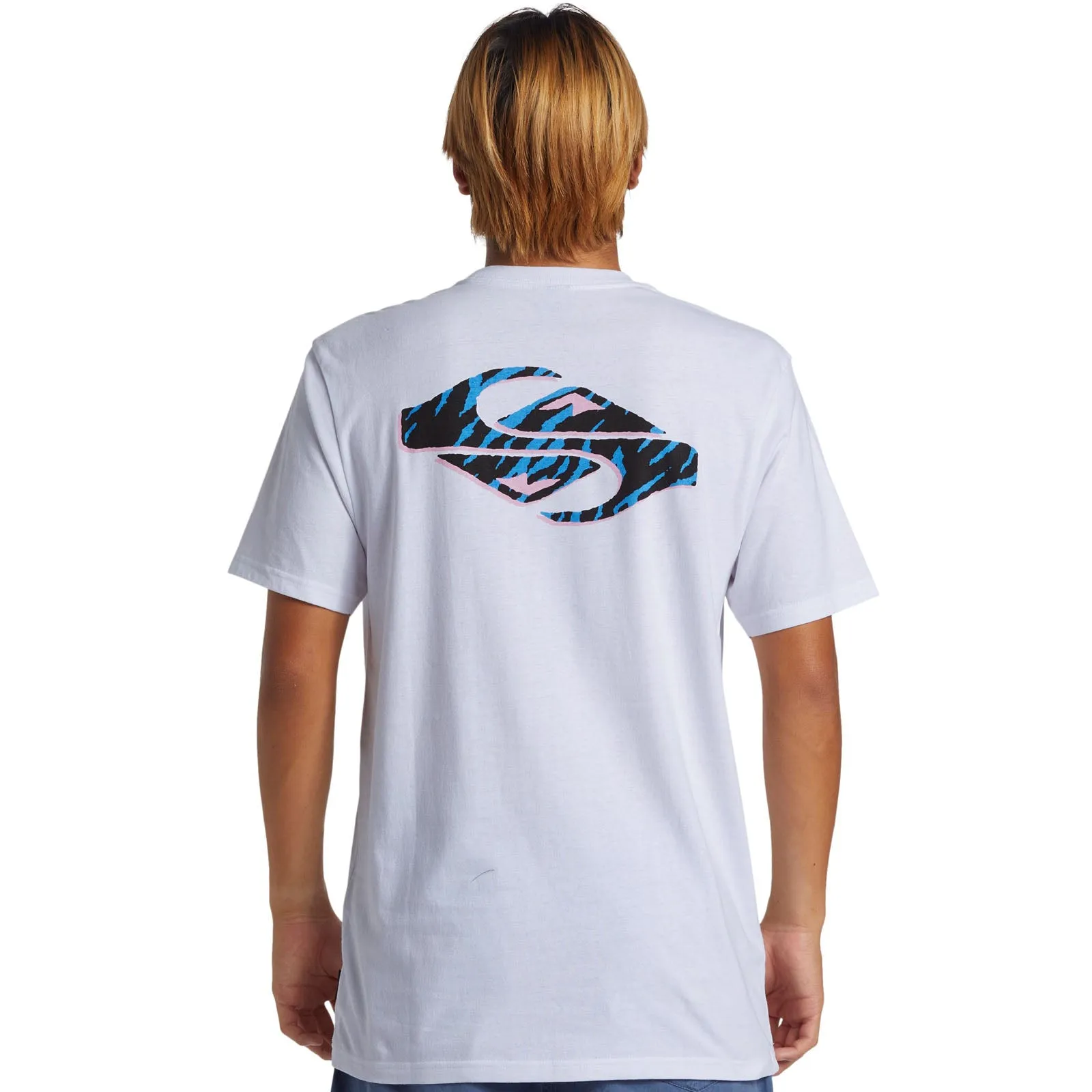 Quiksilver Mens Safair Crew Neck T-Shirt StainResistantFinish