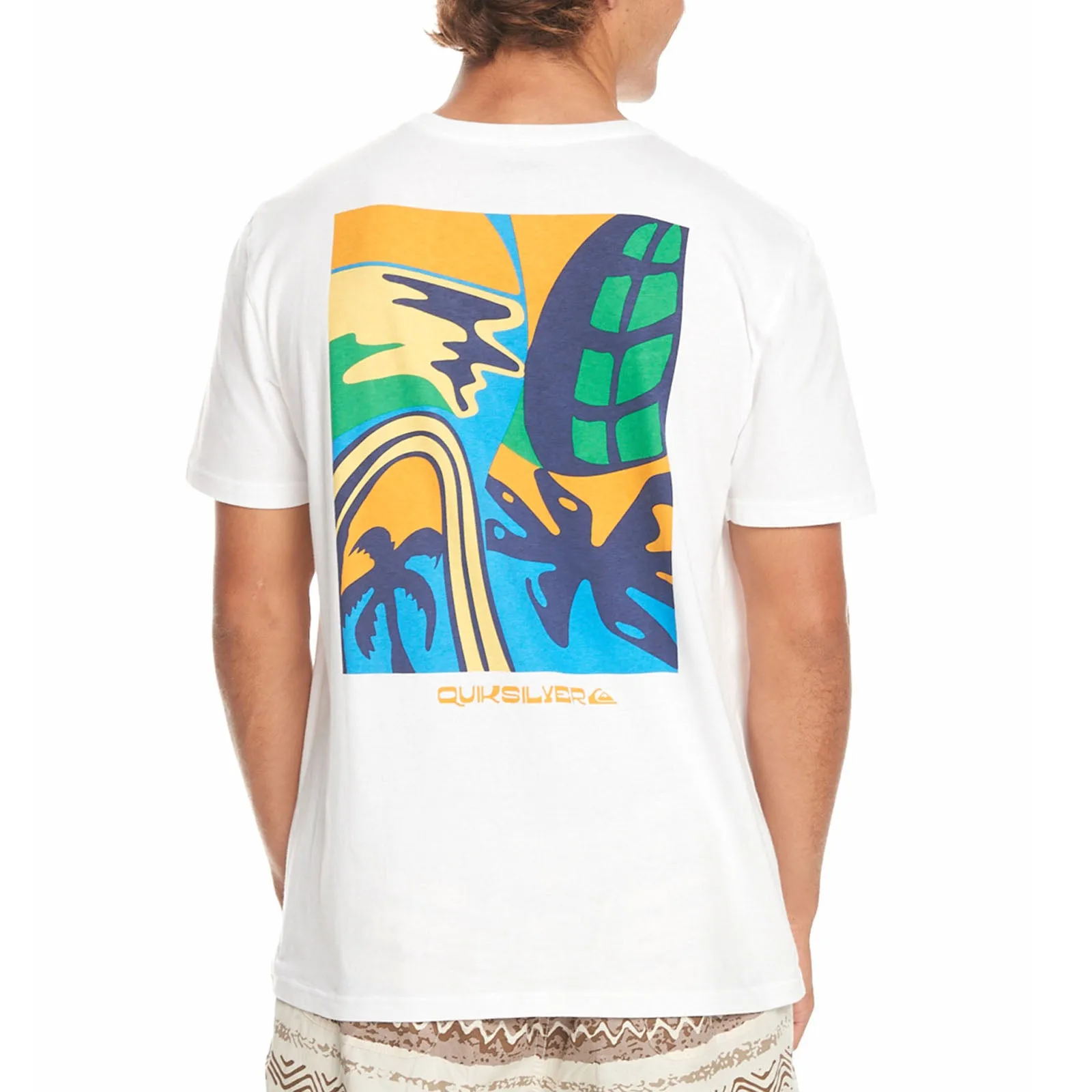 Lightweight All Day Comfort Quiksilver Mens Weird Trip Short Sleeve Cotton T-Shirt