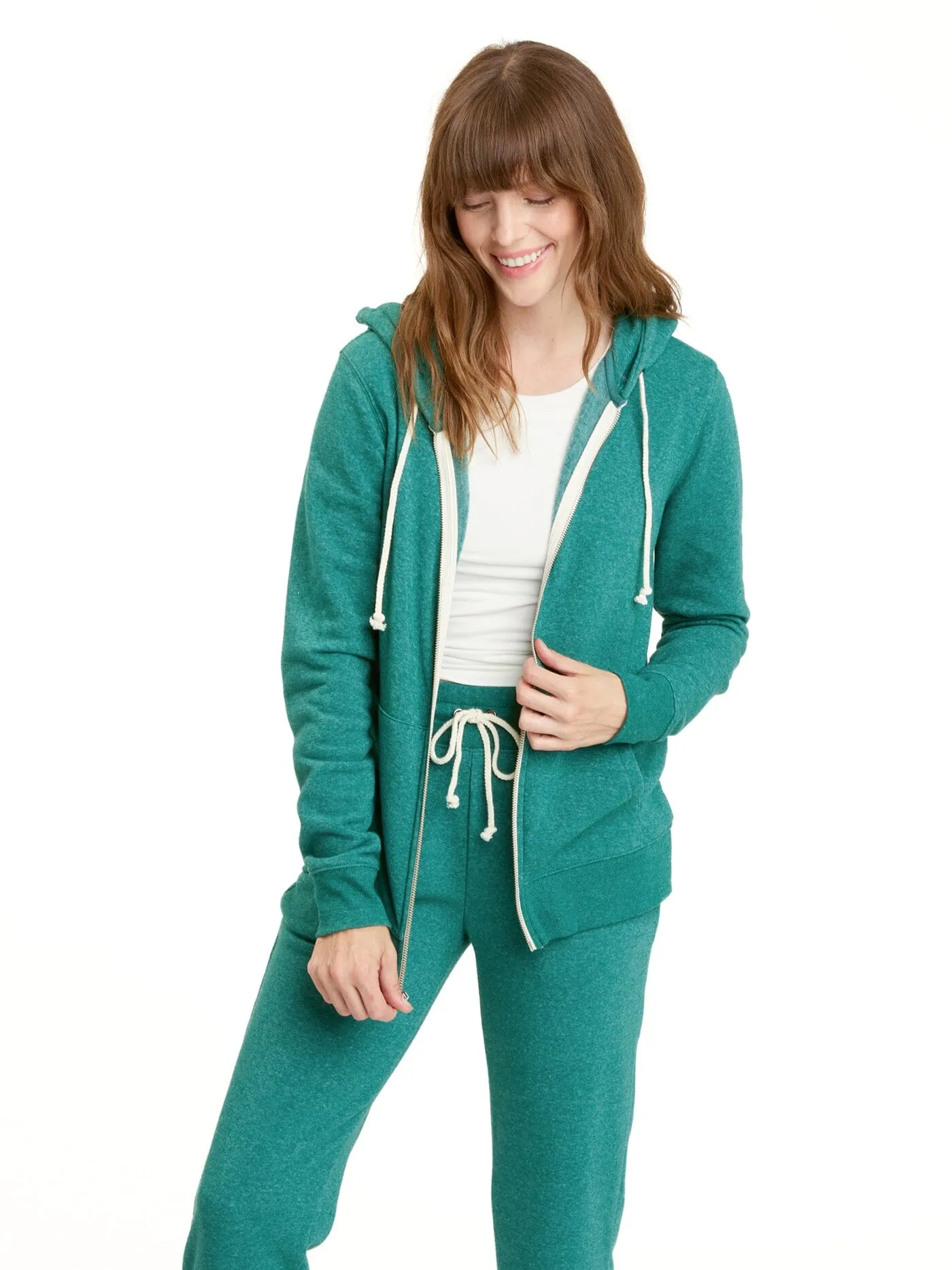 Triblend Zip Hoodie Magnetic Fastenings