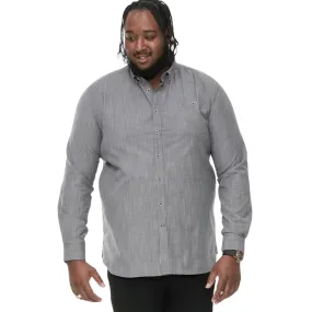 Versatile Clothing Ultra Soft Interior D555 Mens Radcliffe Big & Tall Cross Hatch With Pocket Long Sleeve Shirt