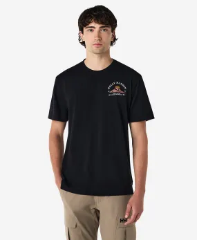 Thermal Regulation Fabric Layered Panel Design RANGELAND T-SHIRT, Black