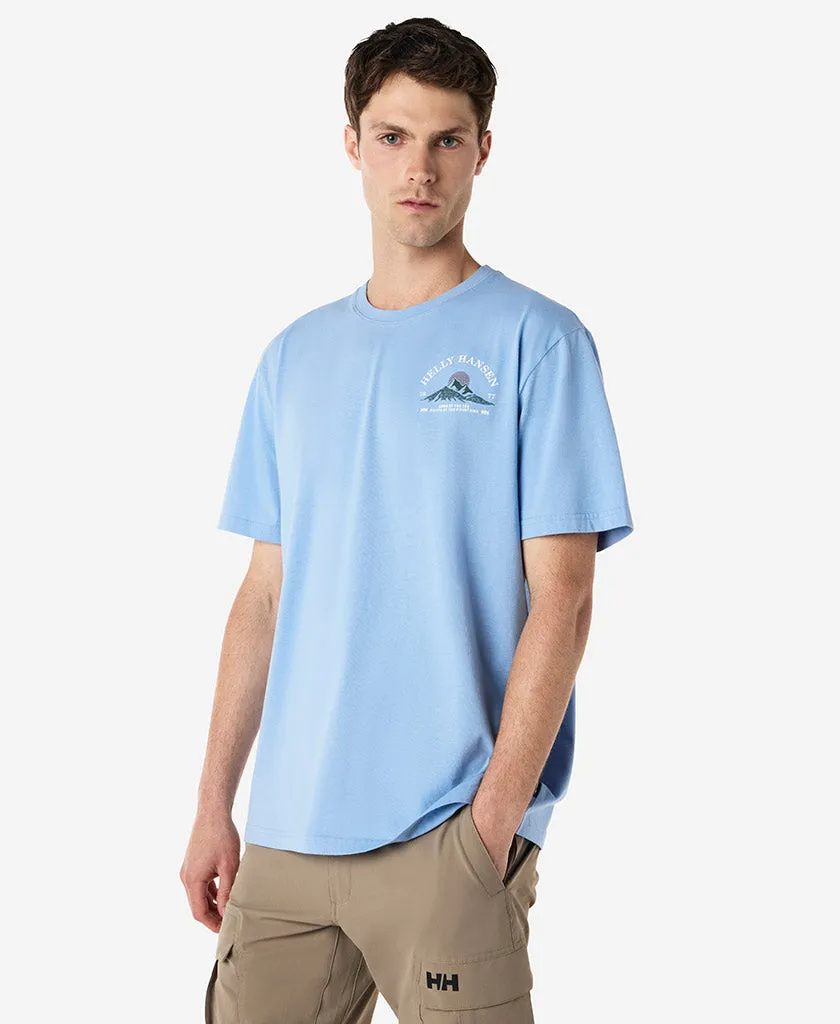 Roll Up Sleeve Design Modern Polo RANGELAND T-SHIRT, Bright Blue