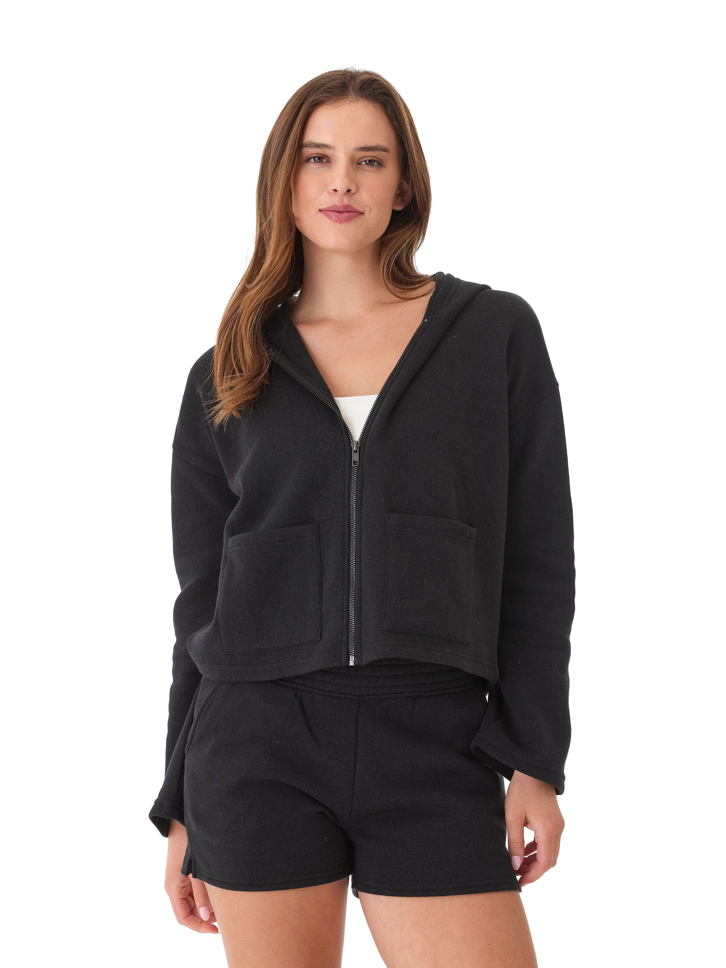 Raychelle Triblend Fleece Pocket Hoodie Rugged Style