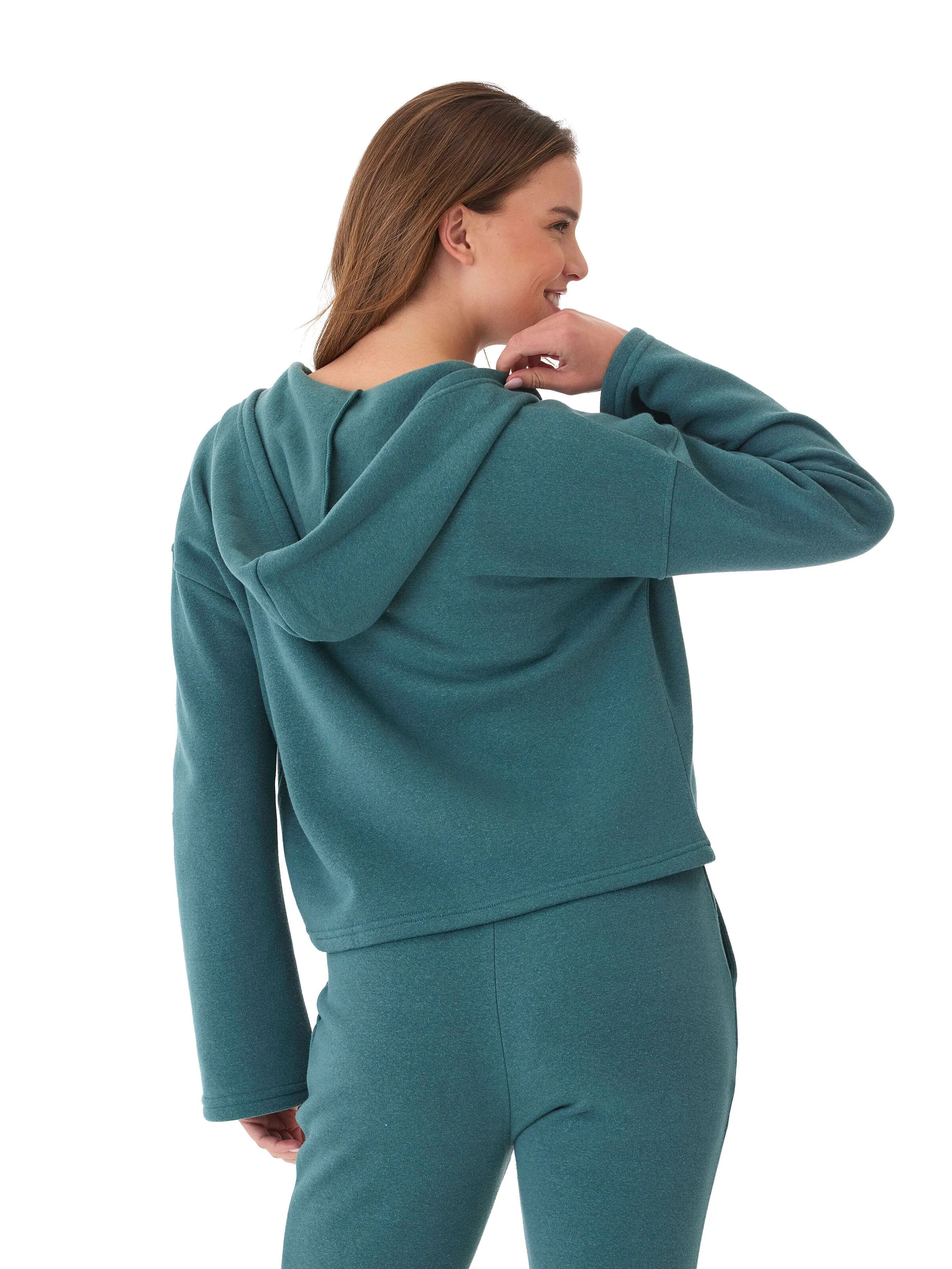 Detachable Lining Weekend Casual Fit Raychelle Triblend Fleece Pocket Hoodie