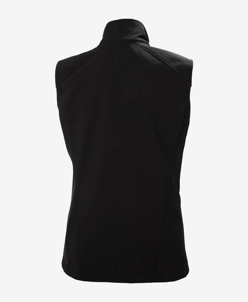 Rubberized Zippers Layered Collar Design W PARAMOUNT SOFTSHELL VEST, Black