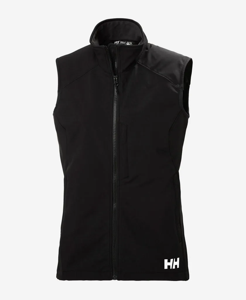 Water resistant coating W PARAMOUNT SOFTSHELL VEST, Black