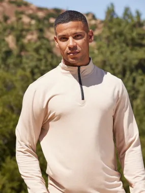 Moisture Wicking Fabric Adjustable drawstring Kace Modal Terry Quarter Zip Neck