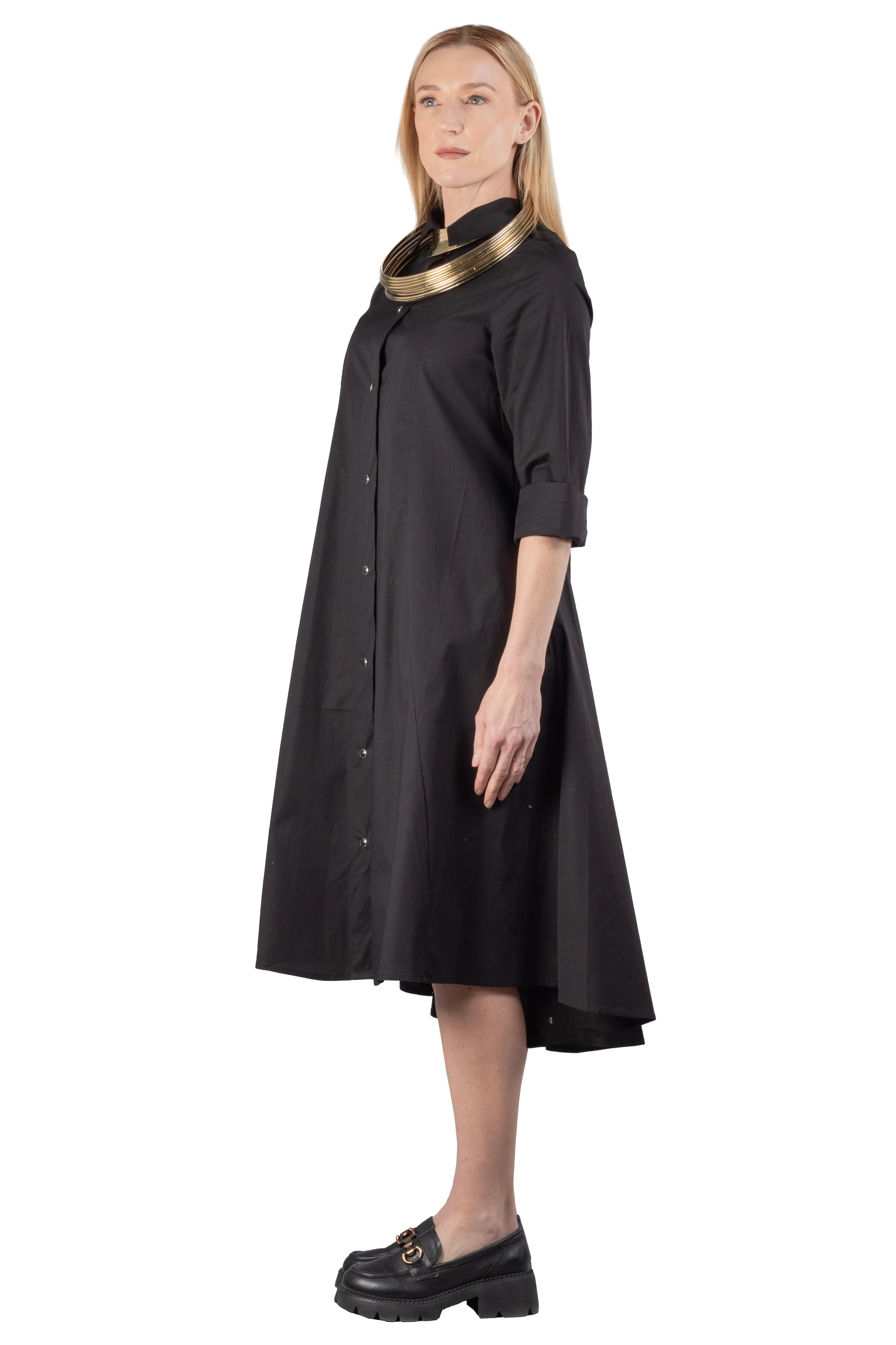 RED LABEL BEATRIX Dress - Cotton Weekend Favorite Contrasting Detail