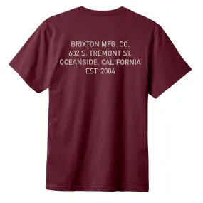 Brixton Mens Gage Graphic Short Sleeve T-Shirt Soft Material Modern Polo