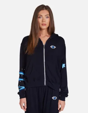 Lachelle Sapphire Eye Button up style
