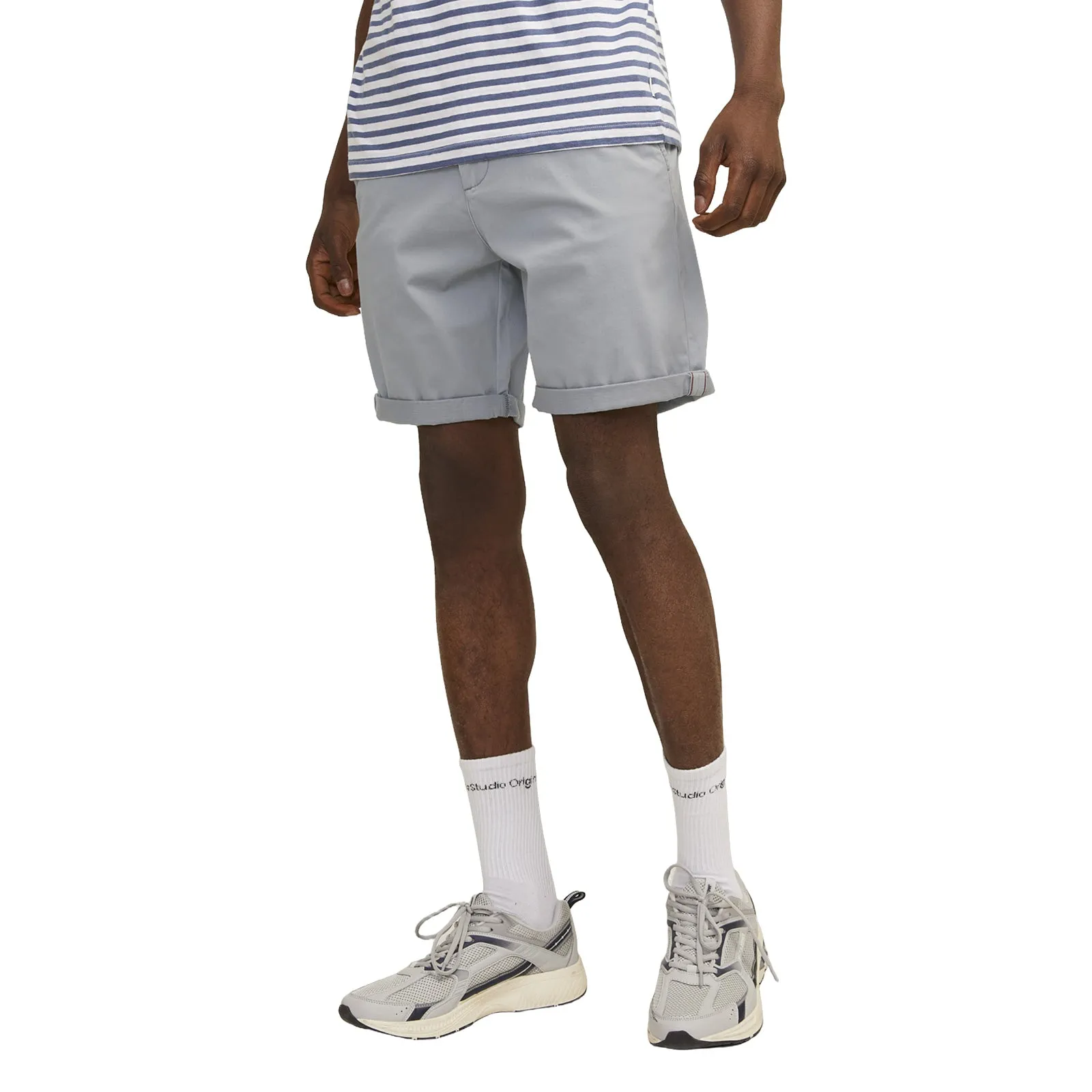 Jack & Jones Mens Bowie Shorts Solid Chino Shorts Odor-resistant