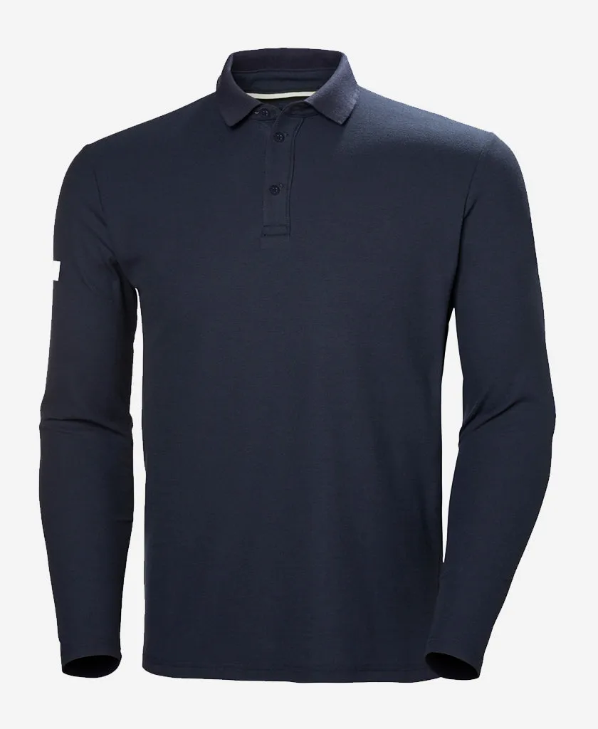 Airflow Mesh Insert CREWLINE LS POLO, Navy