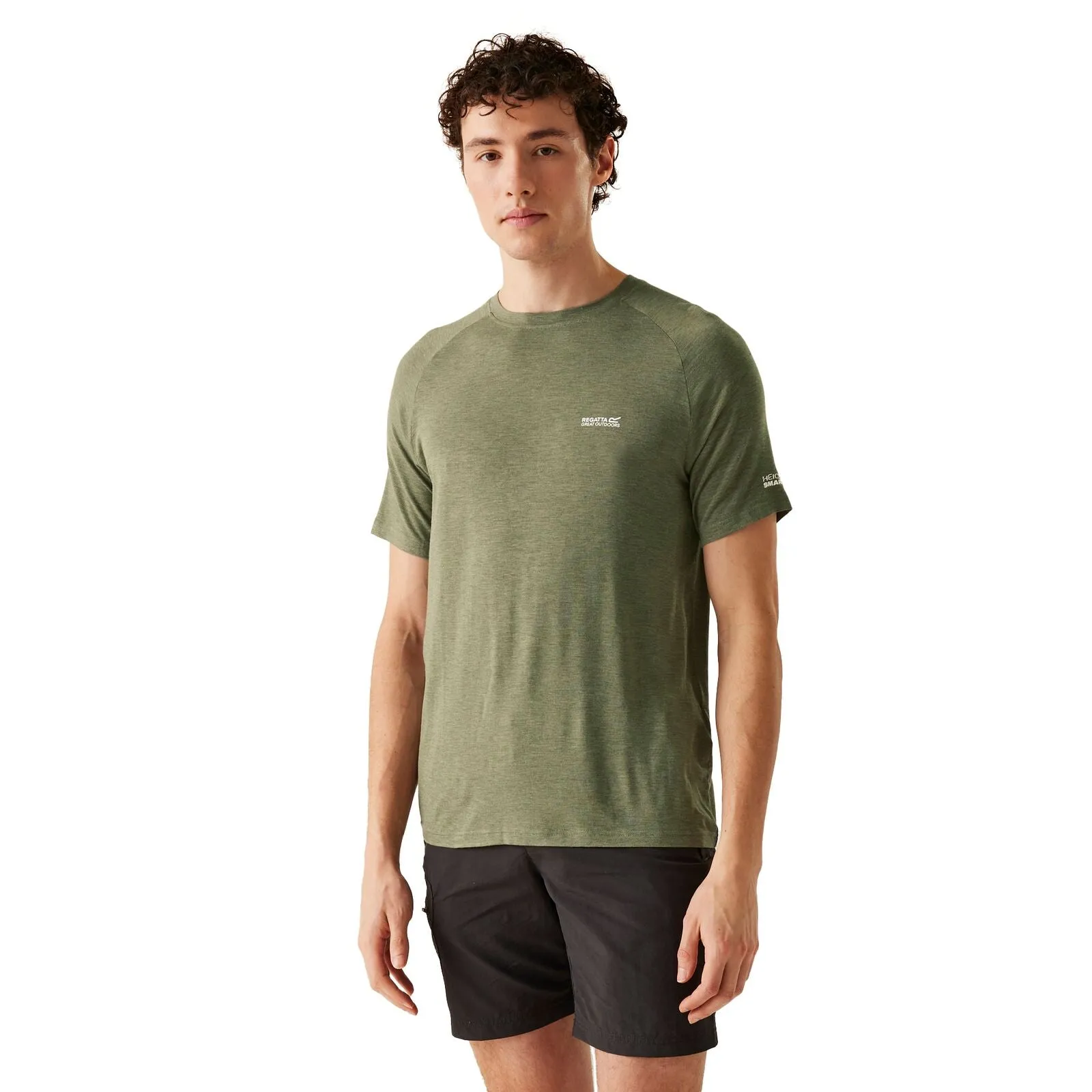 Multi Panel Cut Regatta Mens Ambulo II Short Sleeve T-Shirt