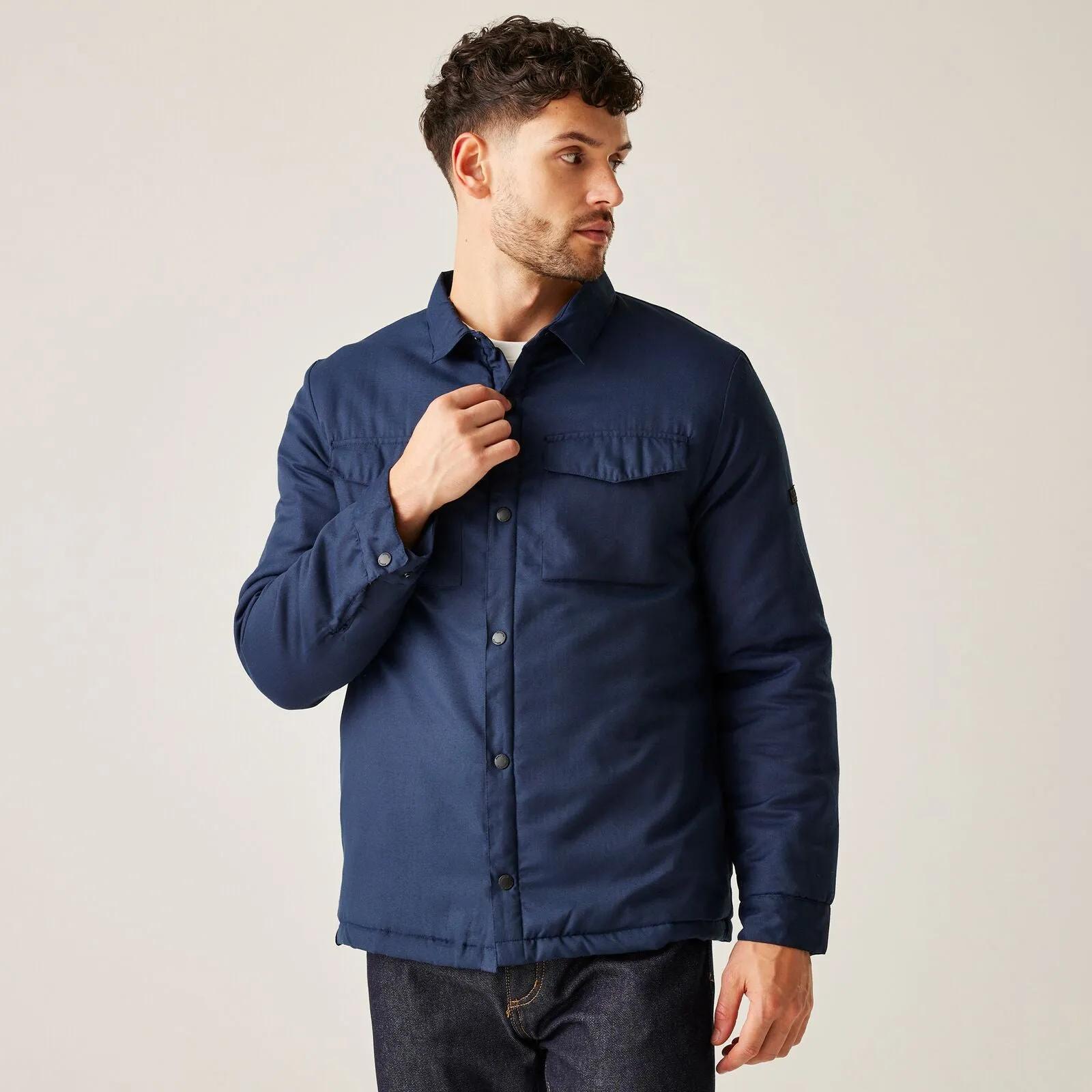 Regatta Mens Gawayne Insulated Long Sleeve Shirt Tailored Style High-End Fashion
