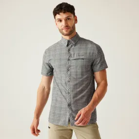 Regatta Mens Insect Repellent Packable Short Sleeve Shirt Graduation Attire Durable Buttons