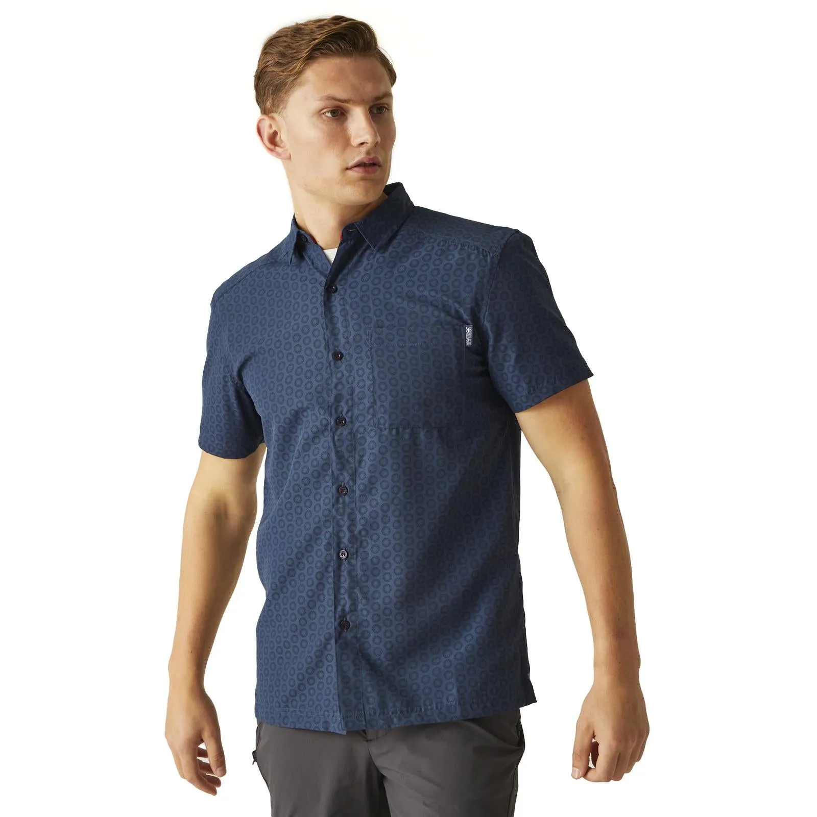 Regatta Mens Mindano VIII Short Sleeve Shirt Smooth Seam Finish Tagless label