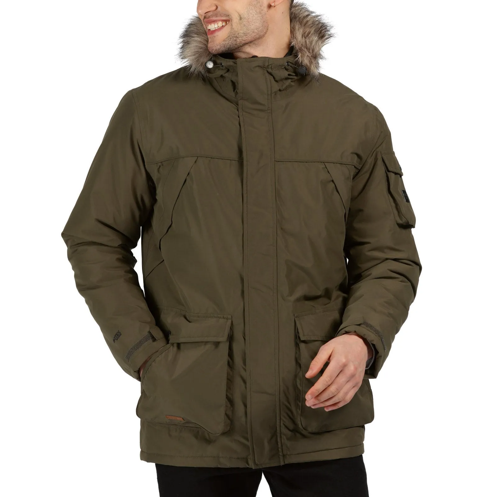 Fashion Event Button Fastenings Regatta Mens Salinger II Waterproof Parka Jacket