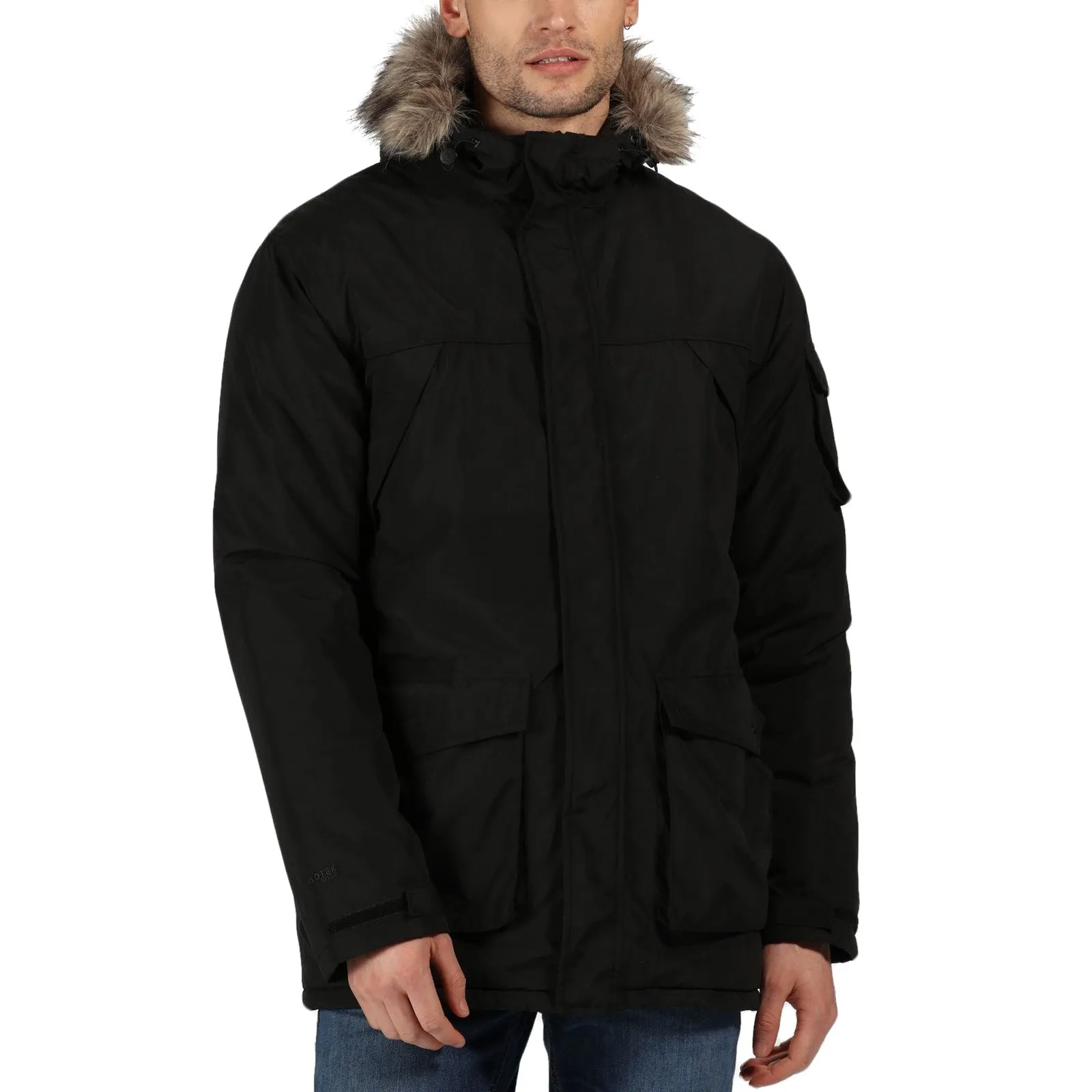 Regatta Mens Salinger II Waterproof Parka Jacket Stretch Paneling Durable Chill Piece
