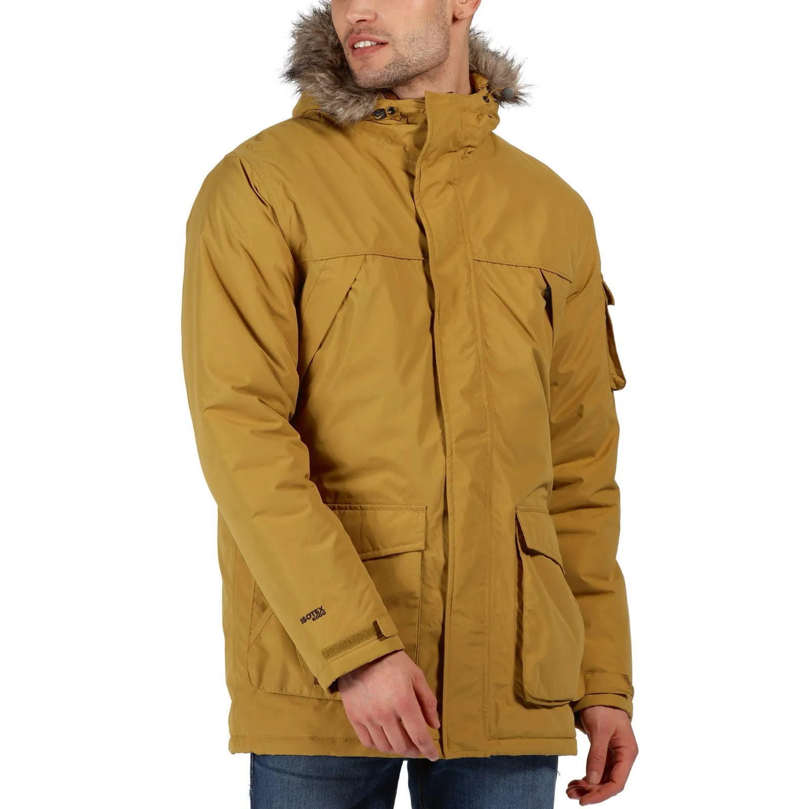 Glow In Dark Trims Sustainable Packaging Regatta Mens Salinger II Waterproof Parka Jacket