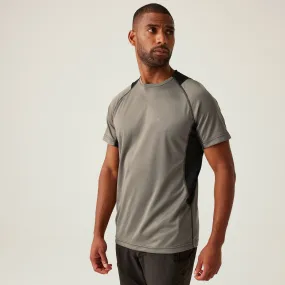Regatta Mens Virda IV Quick Drying Short Sleeve T-Shirt Slim Fit Design Breathable mesh panel