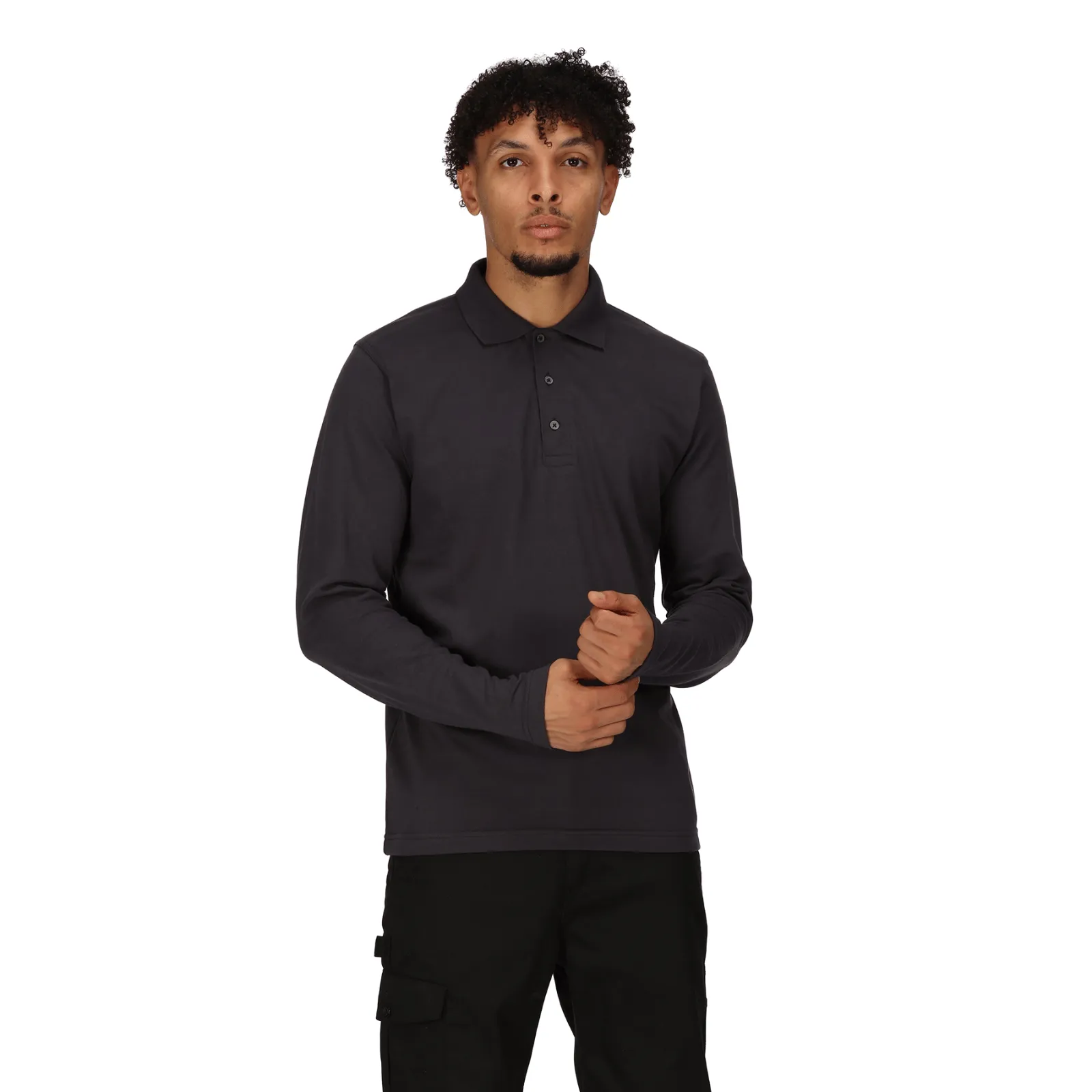 Regatta Professional Mens Pro 65/35 Long Sleeve Polo Shirt Trendy Casual Trendy Business