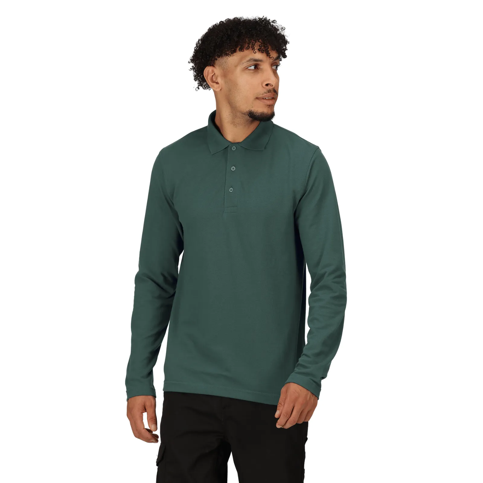 refined design Reinforced Stitching Regatta Professional Mens Pro 65/35 Long Sleeve Polo Shirt