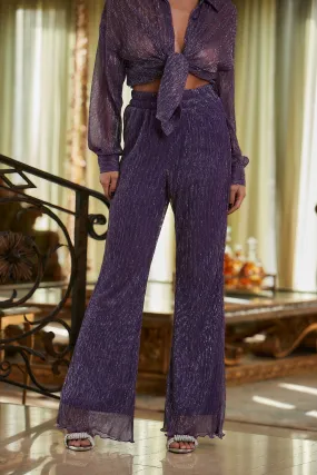 Active Lifestyle Victoria Purple Pull On Pants