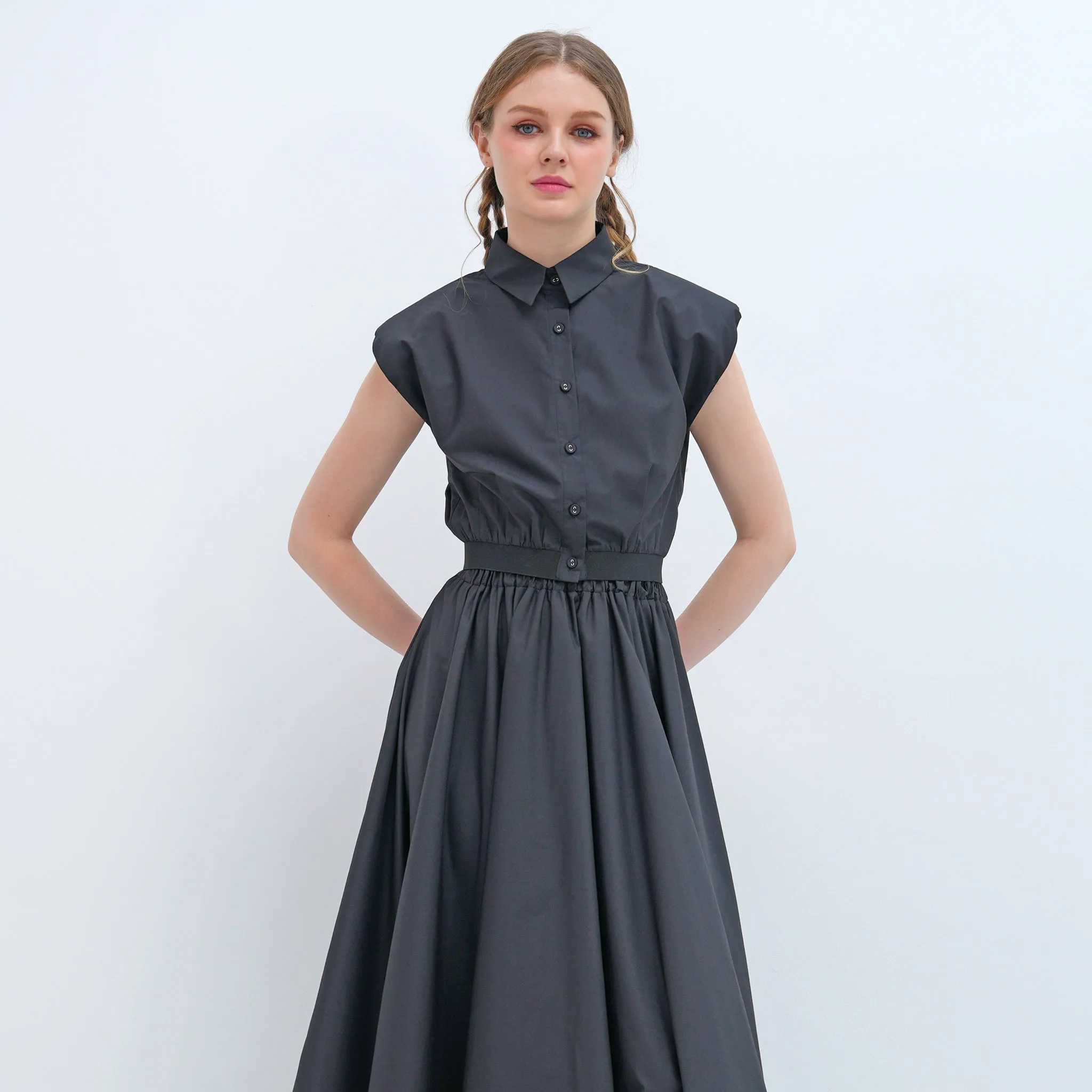 Relaxed Motion Full Circle Flare Maxi Skirt
