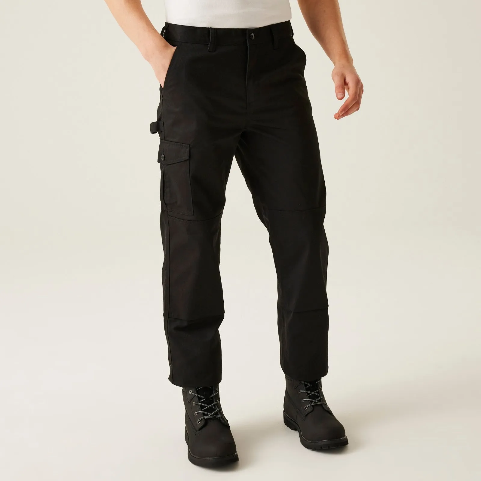 Regatta Professional Mens Pro Cargo Work Trousers Elastic waist Multi Pocket Design