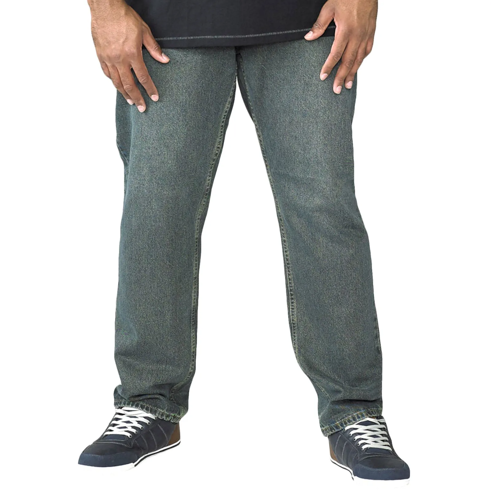 Street Fashion Trend Setter Holiday Vibes Smart Casual Classic Wear D555 Rockford Mens Comfort Fit Big & Tall Kingsize Jeans - Denim