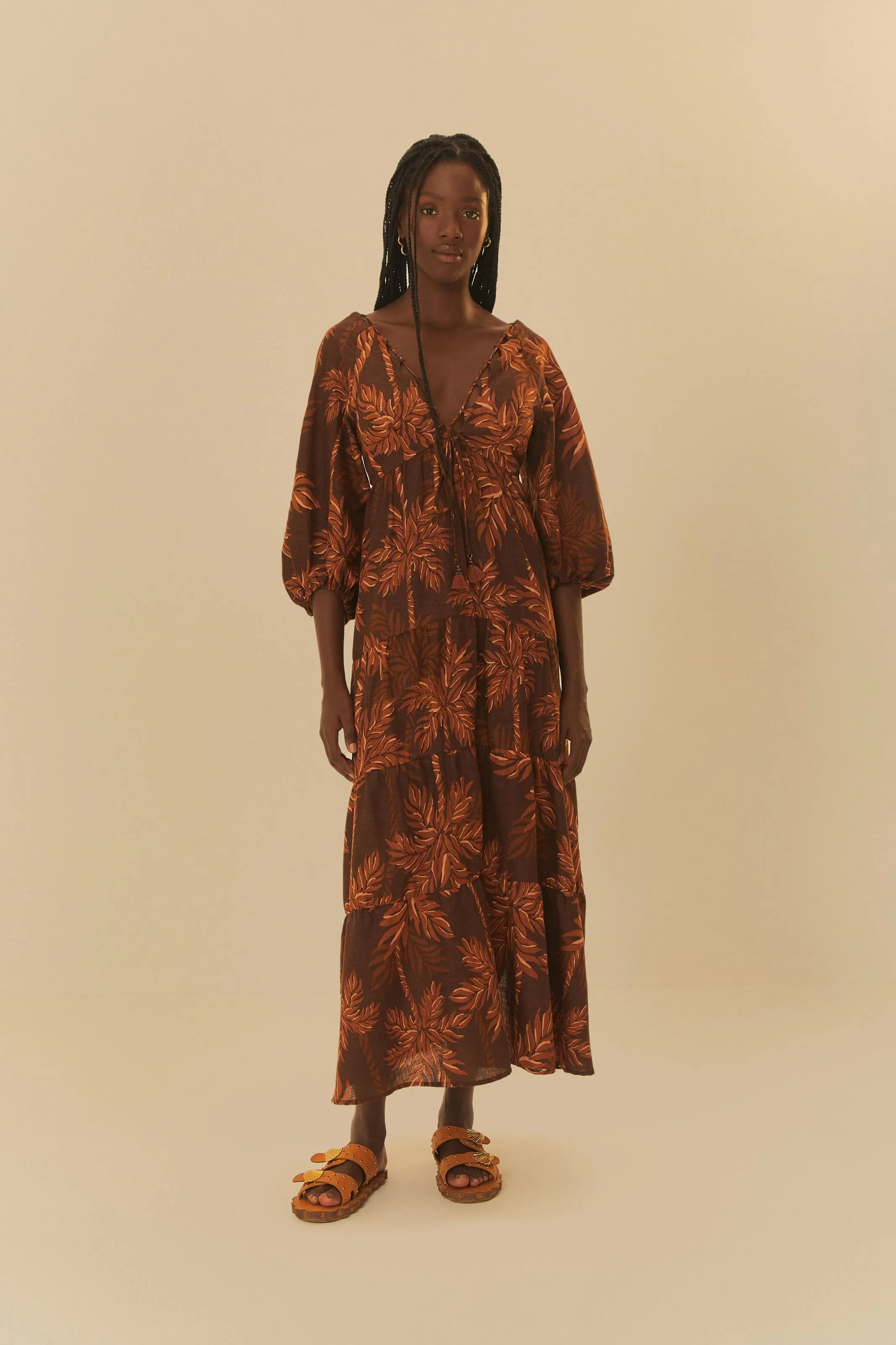 FARM PALMEIRAS LONGO DRESS Polished Style