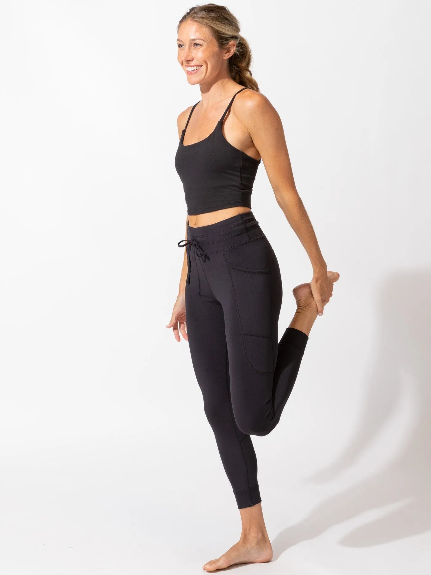Effortless Wear Fit Elastic Comfort Rhoda Sport Jogger Legging 24"