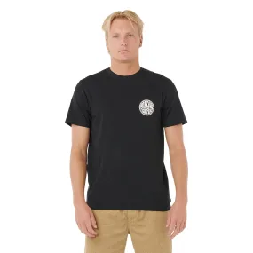 Reinforced Elbow Patches Recycled Fiber Blend Rip Curl Mens Drifter Short Sleeve T-Shirt