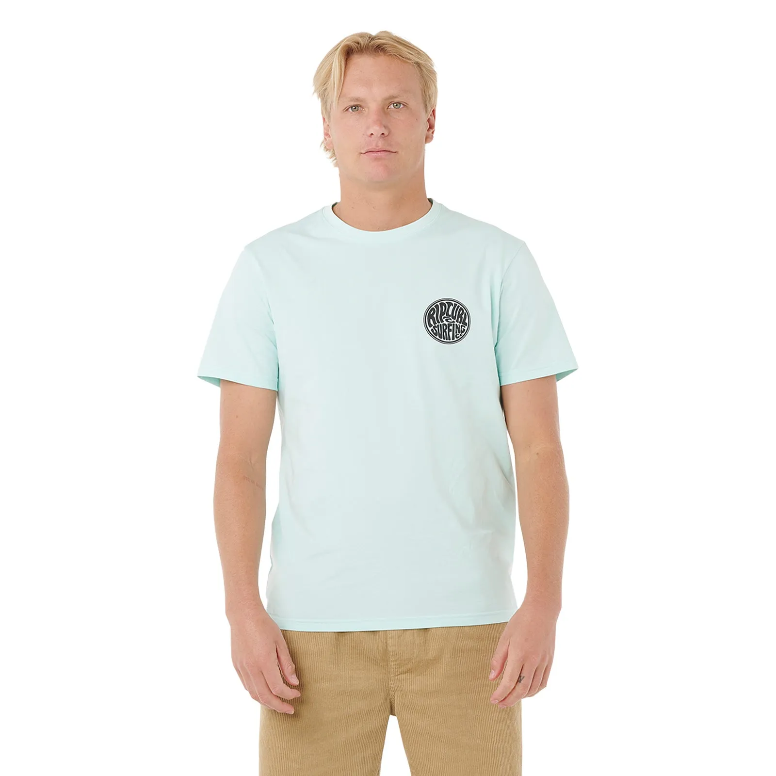 Minimalist Silhouette Rip Curl Mens Drifter Short Sleeve T-Shirt