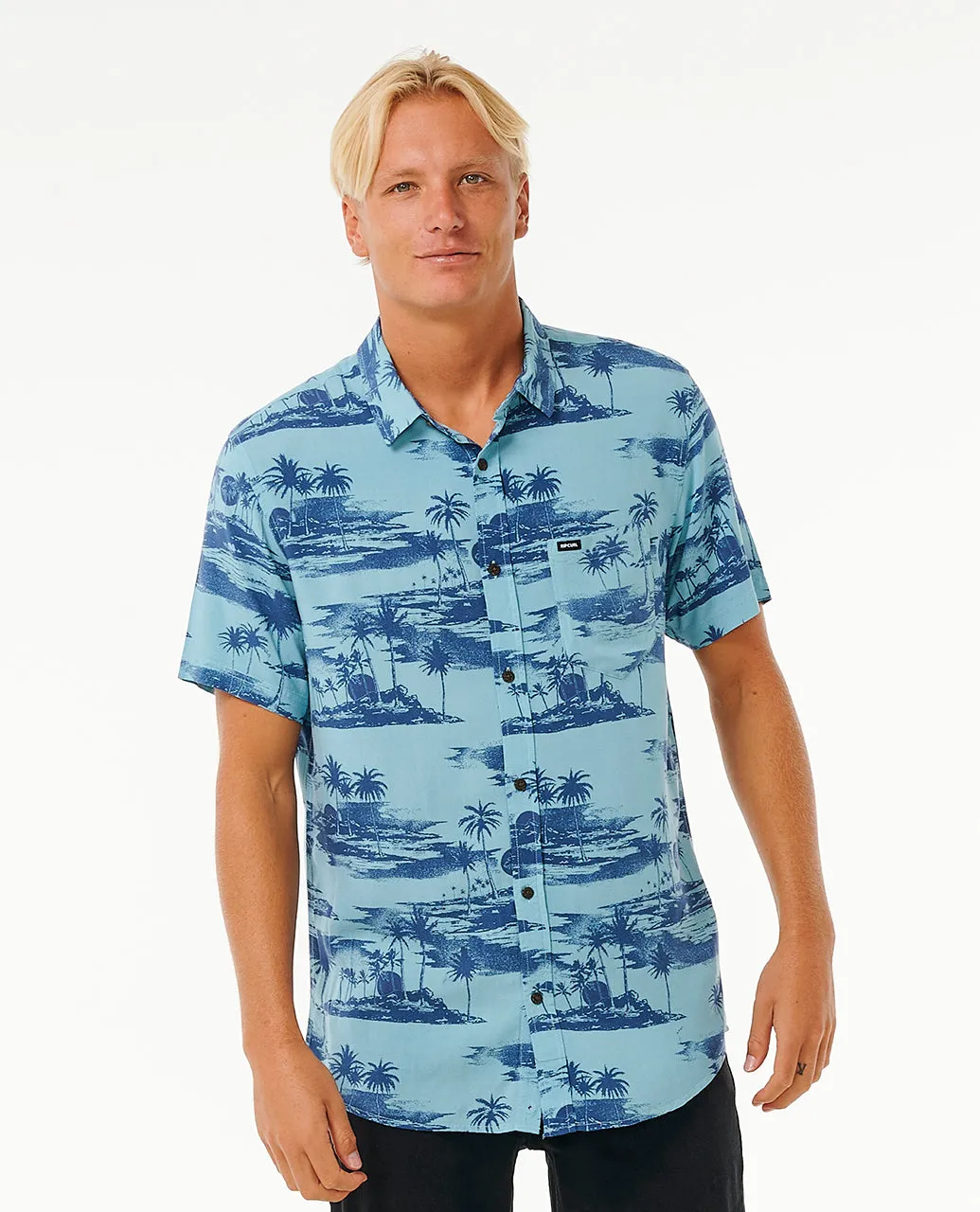 Rip Curl Mens Party Pack Short Sleeve Shirt Reinforced Buttonholes