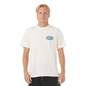Rip Curl Mens Raw Energy De Oval Graphic Short Sleeve T-Shirt StretchMaterial