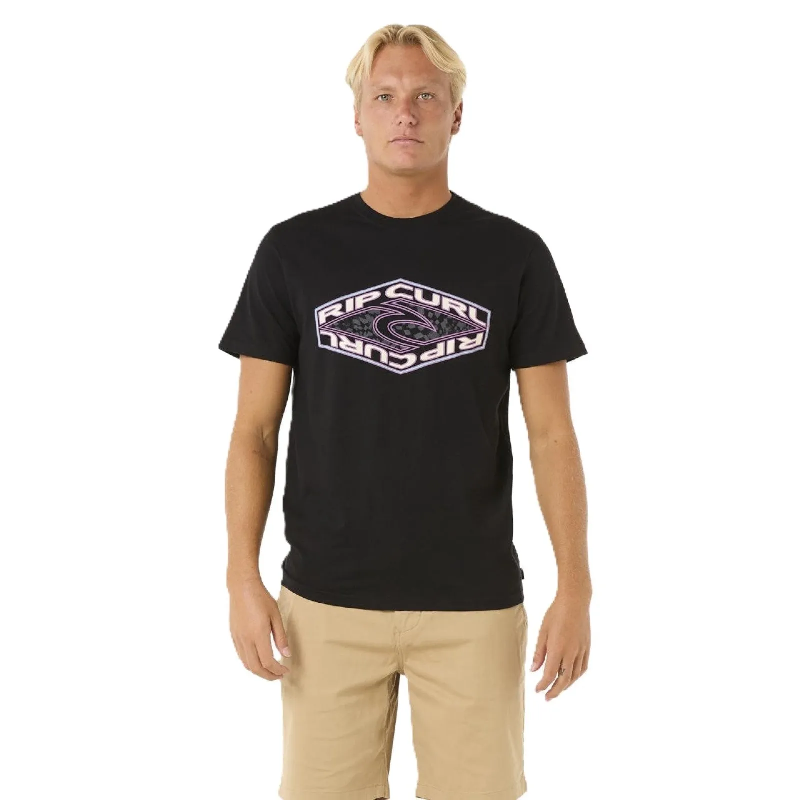Anti Pilling Fabric Rip Curl Mens Refill Short Sleeve T-Shirt