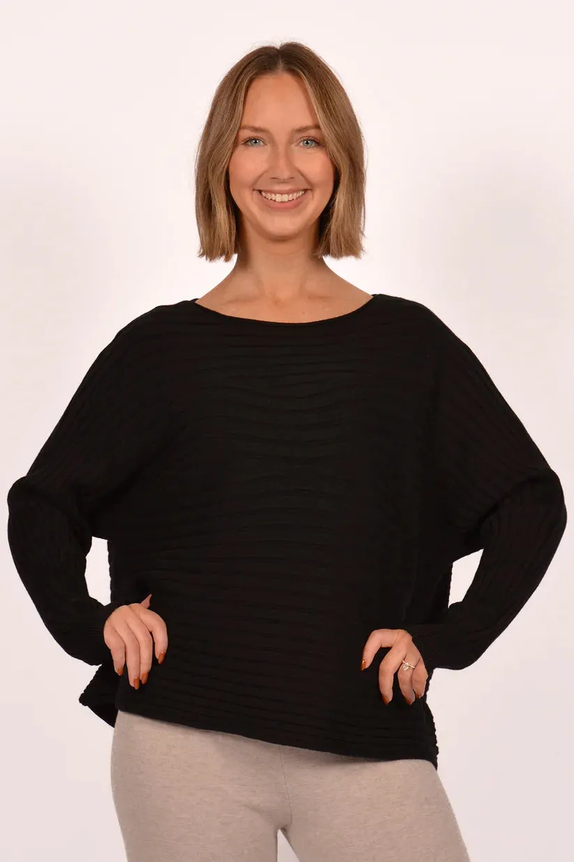 Ripple Sweater Drop Needle Detailing