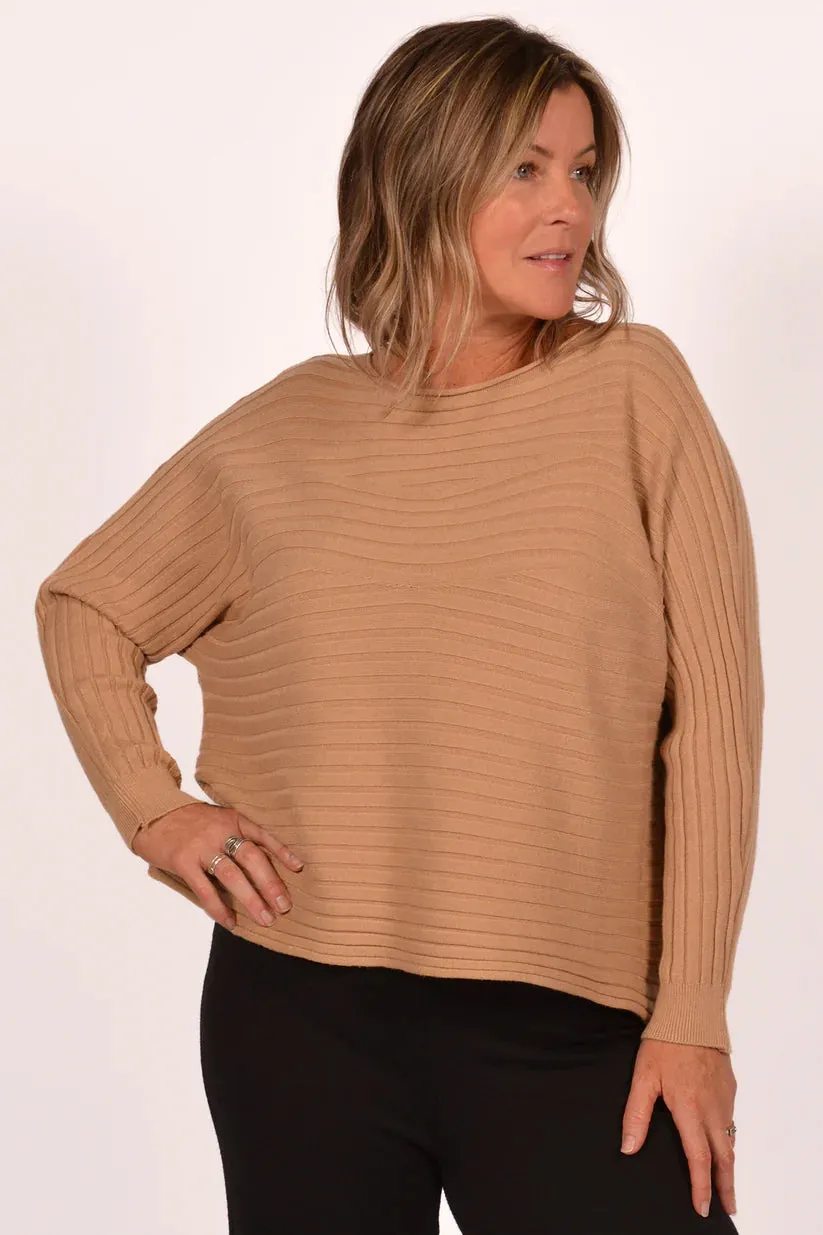 Durable Fabric Cozy Stretch Ripple Sweater
