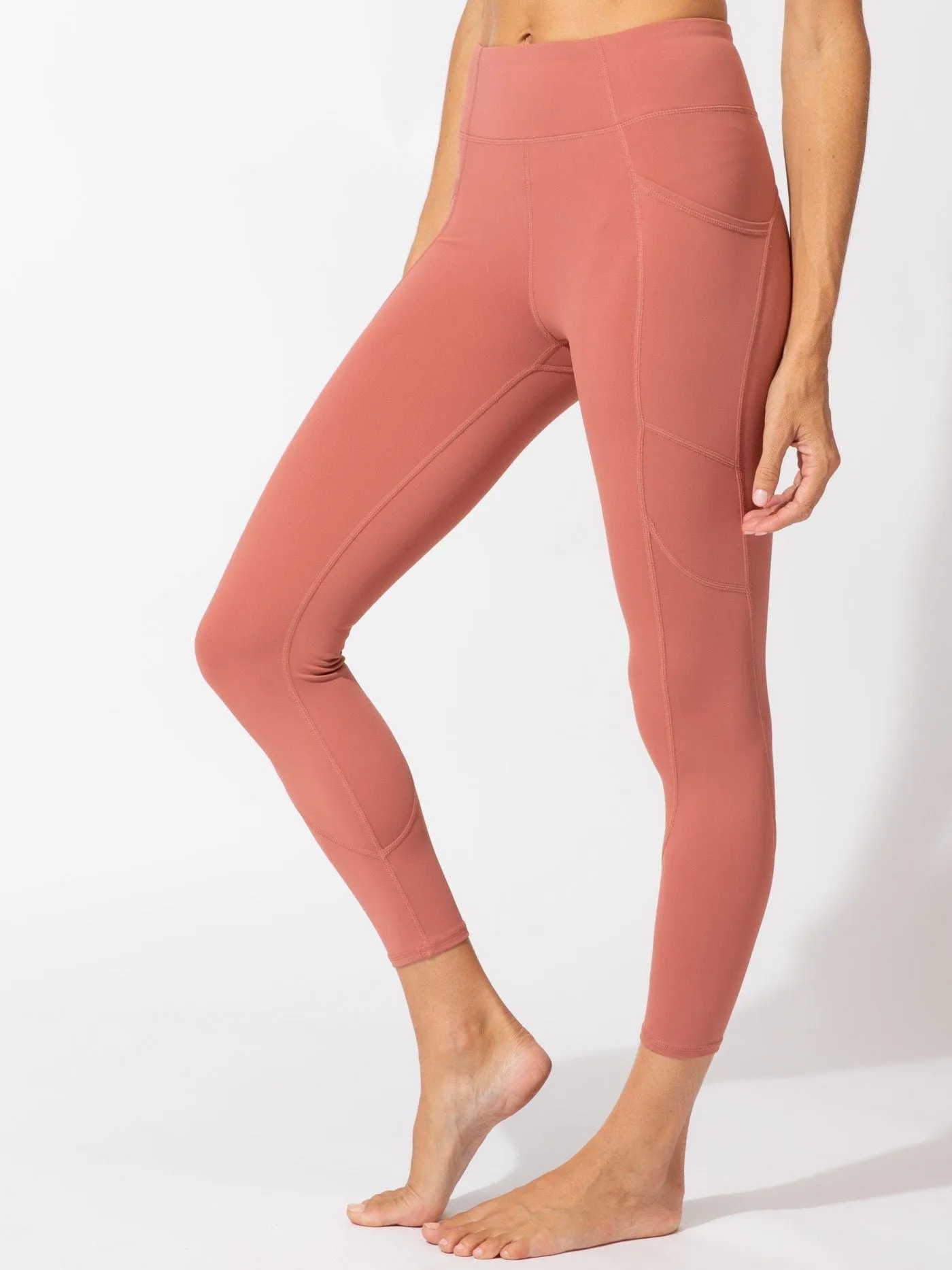 Rita Pocket High Rise 7/8 Sport Legging 24" Unisex Style Dance Practice