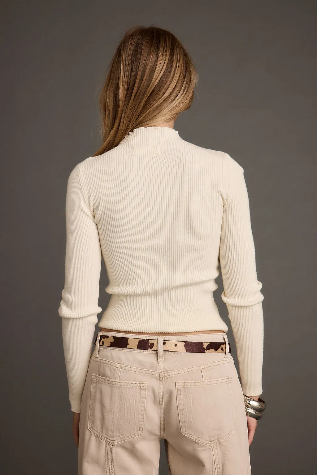 Robbie White Long Sleeve Turtleneck gothic