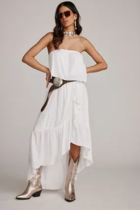 Rosie White Strapless Dress Sleeve Light