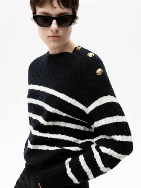 Trendy Look Breathable Layer Round Collar Knit Sweater