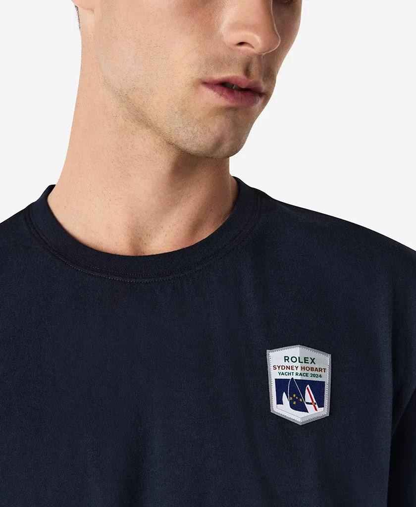 Interlock Stitching RSHYR TEAM T-SHIRT, Navy