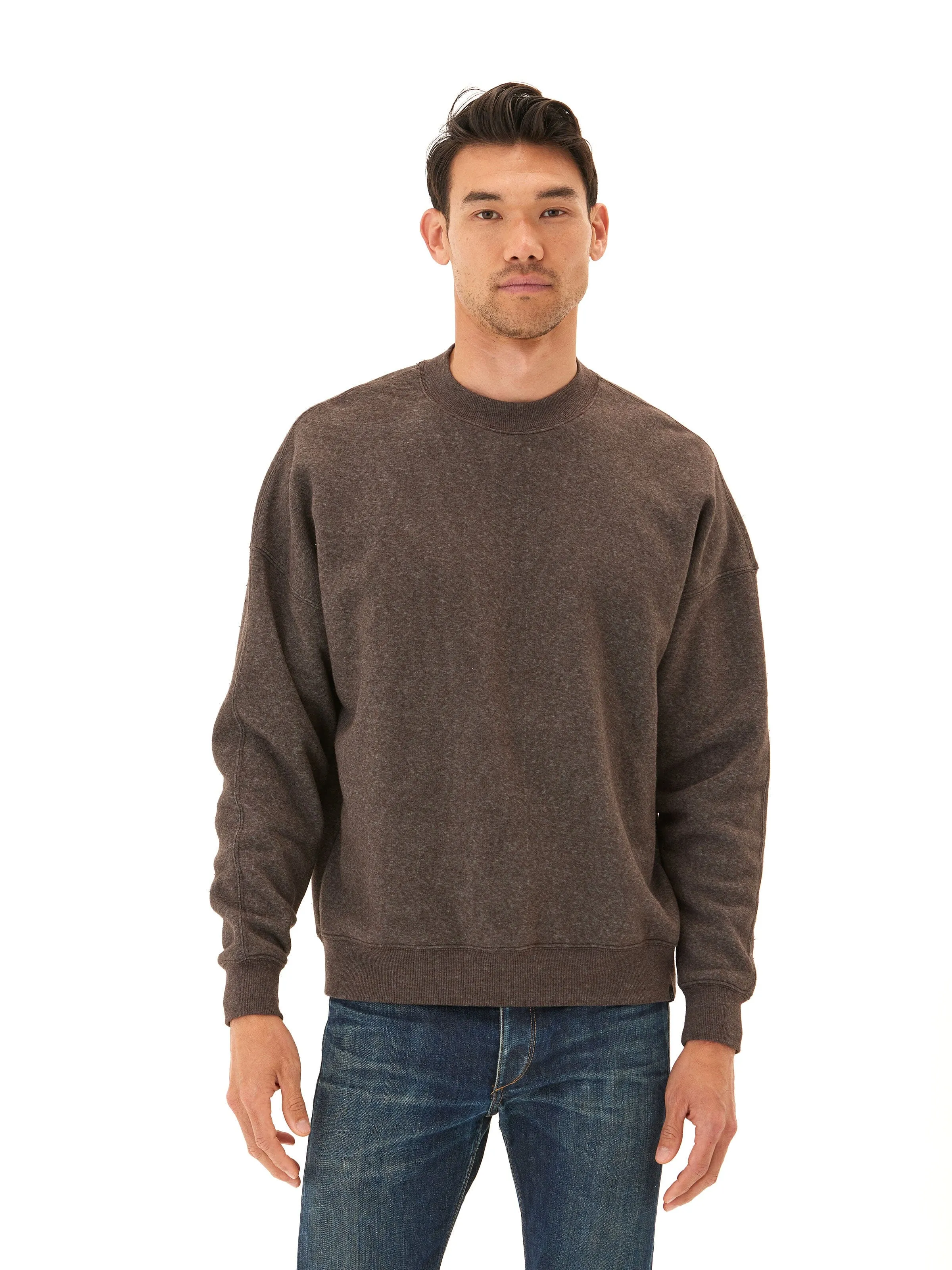 Rudy Triblend Fleece Drop Shoulder Sweatshirt QuickAccessPockets